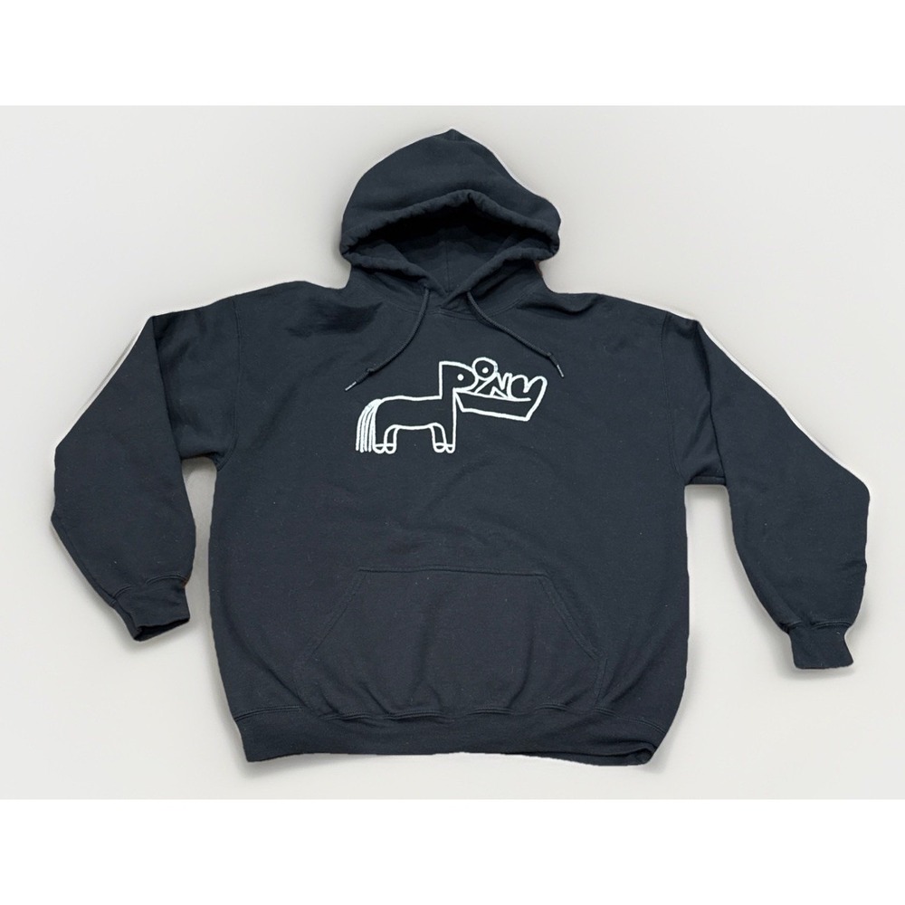 Rex Orange County Hoodie Unisex Large Black Fleece Graphic Pullover Sweatshirt
